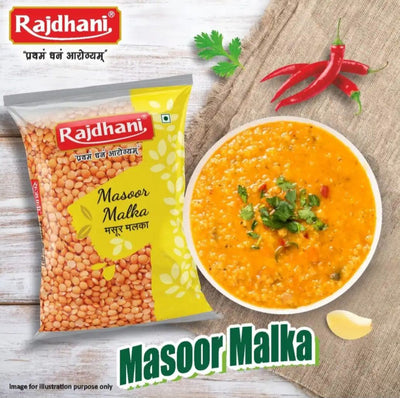 Rajdhani Masoor Dal Malka 500g