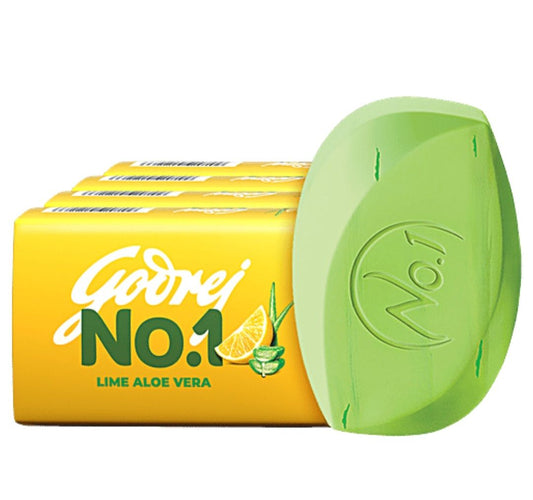 Godrej No1 Lime Alovera Bath Soap Pack of 4