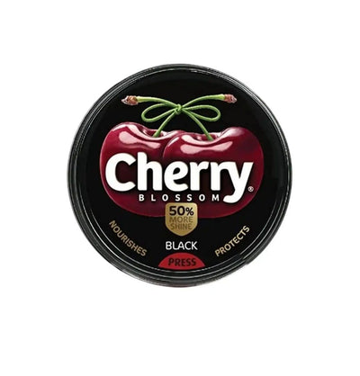 Cherry Blossom Black Wax Shoe Polish 40g