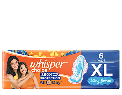 Whisper Choice Sanitary Napkins Ultra with Wings XL 6 Pcs